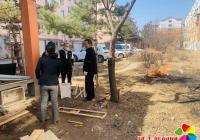 社區及時制止焚燒垃圾 維護小區安全